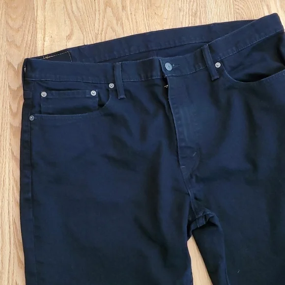 Levis 559 straight leg black jeans 40x31.5 act inseam -inv M1 - Picture 4 of 6